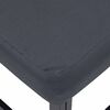 vidaXL Súprava záhradných pohoviek s vankúšom 4 pcs Čierna Hliník