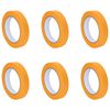 vidaXL P&aacute;sky na maliarske maskovanie 6 pcs Žlt&aacute; 19mm x 50m Papier