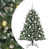 vidaXL Umel&yacute; vianočn&yacute; stromček Zelen&aacute; 120 cm PVC, plast a oceľ