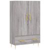 vidaXL Vysok&aacute; skrinka siv&yacute; dub sonoma 69,5x31x115 cm kompozitn&eacute; drevo