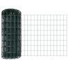 vidaXL Euro oplotenie s pilierom 10 x 0,4 m PVC potiahnut&aacute; oceľ Zelen&aacute;