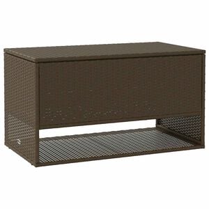 vidaXL Z&aacute;hradn&aacute; krabica na vank&uacute;&scaron;e hned&aacute; 100x55x55,5 cm polyratan