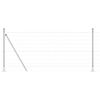 vidaXL Plot s podperou Strieborn&aacute; 0,8 x 25 m Oceľ