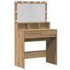 vidaXL Toaletn&yacute; stol&iacute;k Remeseln&yacute; dub 80 x 41 x 134,5 cm