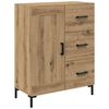 vidaXL Highboard so z&aacute;suvkou 2 pcs Remeseln&yacute; dub Kompozitn&eacute; drevo