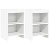vidaXL Nočn&eacute; stol&iacute;ky 2 pcs Biela 40 x 30 x 60 cm Kompozitn&eacute; drevo