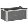 vidaXL Vyv&yacute;&scaron;en&yacute; z&aacute;hradn&yacute; z&aacute;hon Siv&aacute; 50 x 30 x 22 cm WPC a hlin&iacute;k