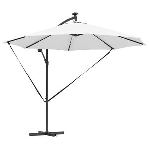 vidaXL Kantileverový banánový parasol Piesková 294 x 294 x 248 cm