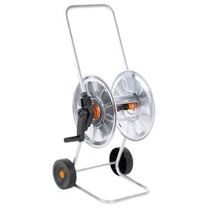 vidaXL Voz&iacute;k s hadicov&yacute;m bubnom pre 50 m 1/2" / 35 m 3/4" hadicu oceľ