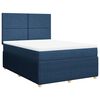 vidaXL Posteľn&yacute; r&aacute;m boxspring s matracom modr&yacute; 140x200 cm l&aacute;tka