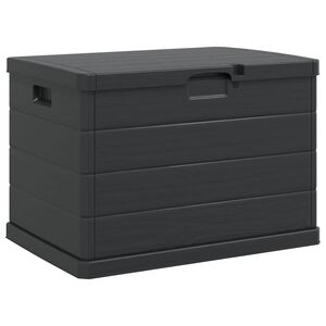 vidaXL &Uacute;ložn&aacute; krabica do z&aacute;hrady Plast 77,5 x 54,5 x 53 cm Antracit