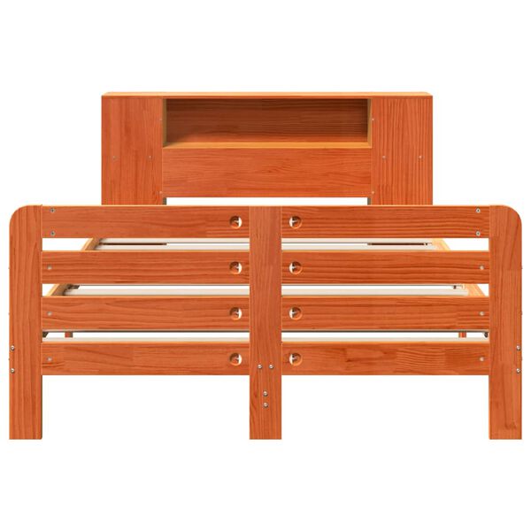 vidaXL Posteľ bez matraca voskov&yacute; 150x200 cm mas&iacute;vna borovica