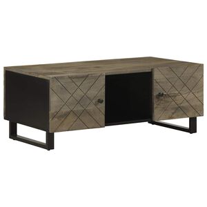 vidaXL Konferenčn&yacute; stol&iacute;k, čierny 100x54x40 cm, mangov&yacute; mas&iacute;v