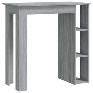 vidaXL Barov&yacute; st&ocirc;l+polica, siv&aacute; sonoma 102x50x103,5cm kompozitn&eacute; drevo