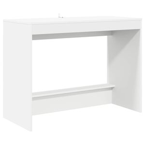 vidaXL Postelov&yacute; st&ocirc;l Biela Kompozitn&eacute; drevo 100 x 45 x 75 cm