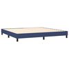 vidaXL Boxspring posteľ s matracom modr&aacute; 200x200 cm l&aacute;tka