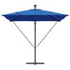 vidaXL Kantileverový banánový parasol Modrá 249 x 249 x 250 cm