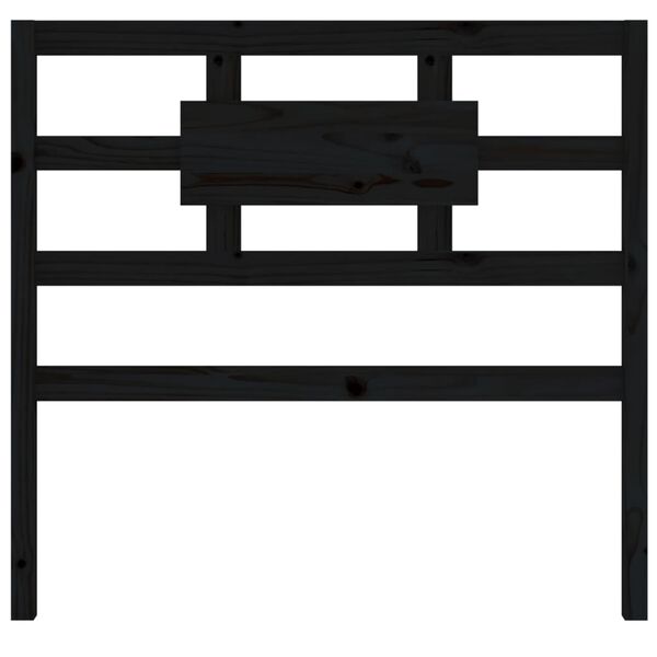vidaXL Čelo postele čierne 80,5x4x100 cm mas&iacute;vna borovica