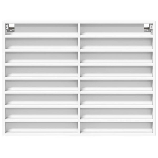 vidaXL Vitr&iacute;na biela 100x8,5x75 cm kompozitn&eacute; drevo