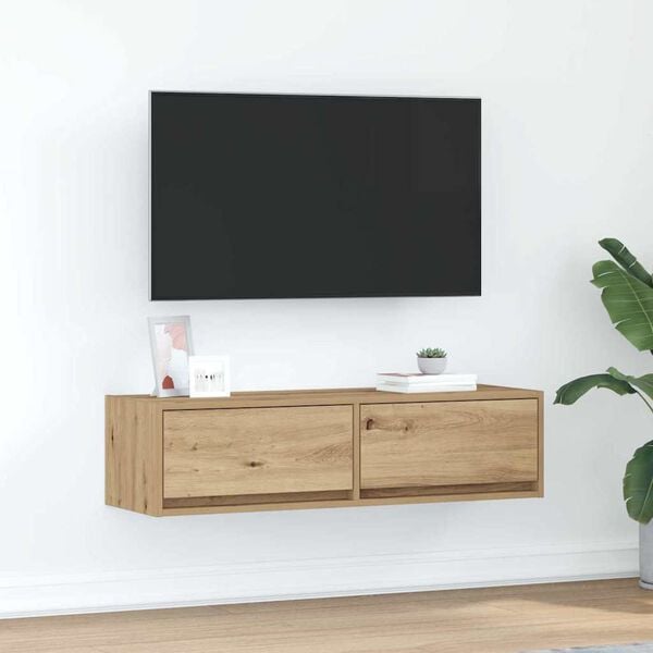vidaXL TV skrinka dub artisan 100 x 31 x 25,5 cm Kompozitn&eacute; drevo