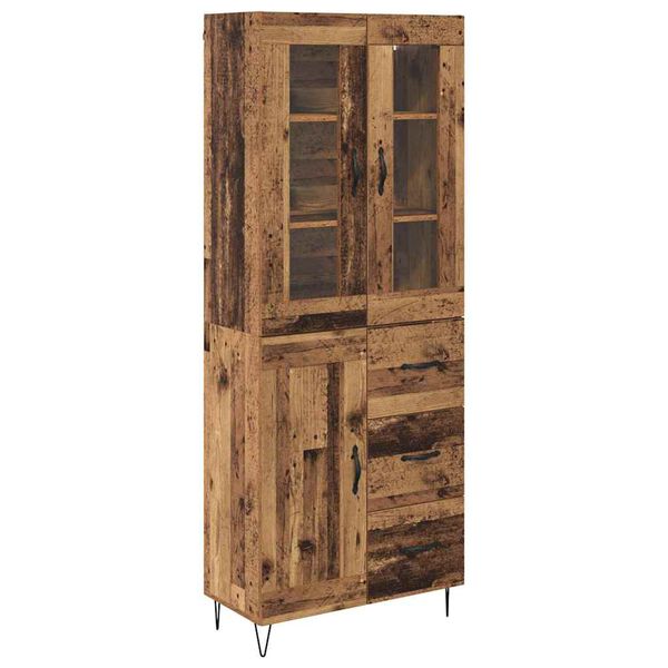 vidaXL Highboard Star&eacute; drevo 69,5 x 34 x 90 cm Kompozitn&eacute; drevo