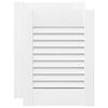 vidaXL dvierka skriniek Louvred Design 2 ks Biela 39,5x29,5 cm