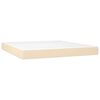 vidaXL Posteľn&yacute; r&aacute;m boxspring s matracom kr&eacute;mov&yacute; 160x200 cm l&aacute;tka