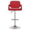 vidaXL Barov&eacute; stoličky 2 ks v&iacute;novo-červen&eacute; umel&aacute; koža