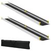 vidaXL Rampa pre vozíky 2 pcs Čierna 184,5 x 18,5 x 5 cm Hliník