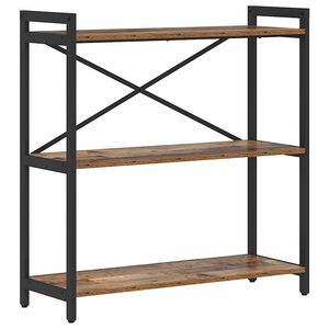 vidaXL Reg&aacute;l na knihy 80 x 30 x 85 cm Kompozitn&eacute; drevo Star&eacute; drevo