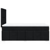 vidaXL Posteľný rám boxspring s matracom čierny 80x200 cm látka