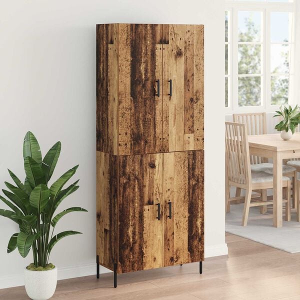 vidaXL Highboard Star&eacute; drevo 69,5 x 34 x 180 cm Kompozitn&eacute; drevo