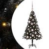 vidaXL Vianočn&yacute; stromček Čierna 120 cm PVC