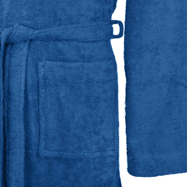 vidaXL Župan KINN Modr&aacute; L Bavlna