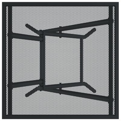vidaXL Skladací záhradný stôl antracitový 50x50x72cm oceľová sieťovina