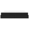 vidaXL R&aacute;m postele s matracom s matracmi 2 pcs Čierna PVC
