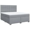 vidaXL Boxspring posteľ s matracom bledosiv&aacute; 180x200 cm l&aacute;tka