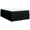 vidaXL Posteľn&yacute; r&aacute;m boxspring s matracom čierny 140x200 cm l&aacute;tka