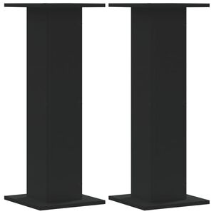 vidaXL Stojany na reproduktor 2 ks čierne 30x30x80 cm kompozitn&eacute; drevo