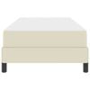 vidaXL Rám postele s matracmi Krémová 100 x 200 cm látka