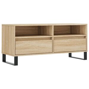 vidaXL TV skrinka dub sonoma 100x34,5x44,5 cm spracovan&eacute; drevo
