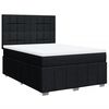 vidaXL Posteľn&yacute; r&aacute;m boxspring s matracom čierny 160x200 cm l&aacute;tka