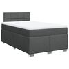 vidaXL Boxspring posteľ s matracom tmavosiv&yacute; 120x200 cm l&aacute;tka