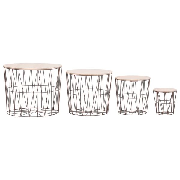 vidaXL Konferenčn&eacute; stol&iacute;ky 4 ks meden&eacute;