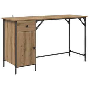 vidaXL Poč&iacute;tačov&yacute; st&ocirc;l Remeseln&yacute; dub 131 x 48 x 75 cm Kompozitn&eacute; drevo