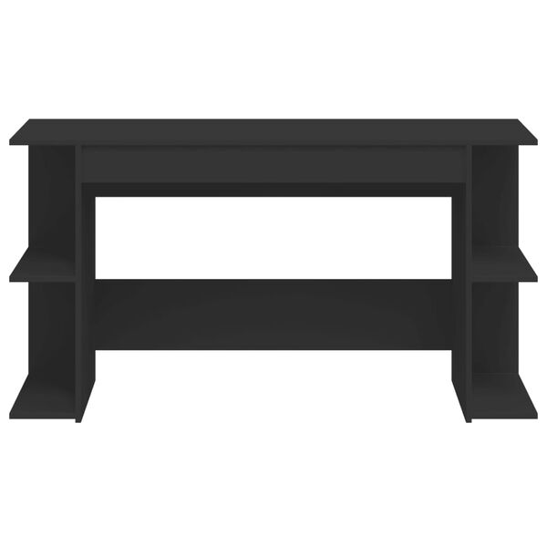 vidaXL St&ocirc;l čierny 140x50x75 cm kompozitn&eacute; drevo