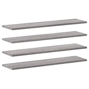 vidaXL N&aacute;stenn&eacute; police 4 ks siv&eacute; sonoma 80x20x1,5 cm kompozitn&eacute; drevo