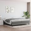 vidaXL Boxspring posteľ s matracom tmavosivá 200x200 cm látka