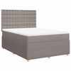 vidaXL Posteľn&yacute; r&aacute;m boxspring s matracom sivohned 160x200 cm l&aacute;tka