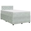vidaXL Posteľ boxspring s matracom Svetlosiv&aacute; 120 x 190 cm Zamat